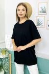 155256 Oversize Baskisiz Duz Tshirt